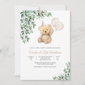 Teddy Bear Baby Shower Invitation 招待状 (正面)