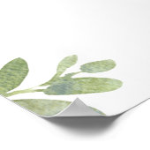 Teddy Bear Baby Shower Welcome Sign Poster ポスター (角)