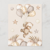 Teddy Bear Baby Showersベビー・カード (裏面)