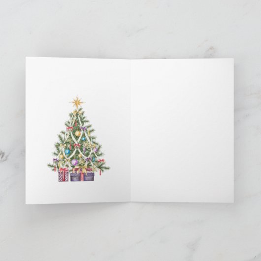 Teddy Bear Baby's First Christmas  カード (内部)