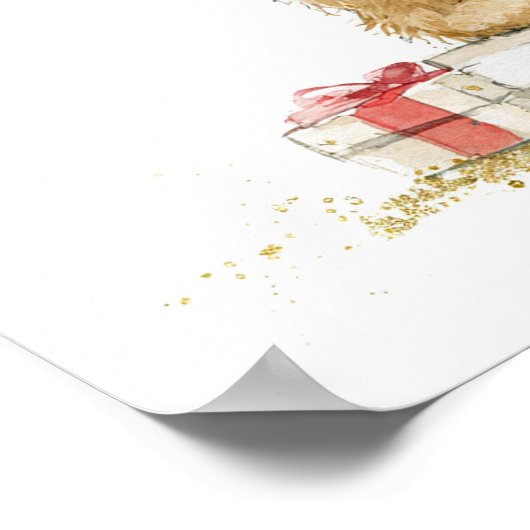 Teddy Bear Baby's First Christmas  ポスター (角)