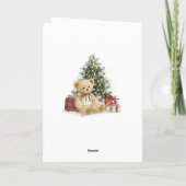 Teddy Bear Baby's First Christmas  Card カード (裏面)