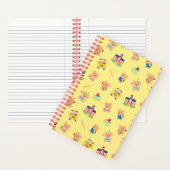 Teddy Bear Back to School Yellow ノートブック (内側)
