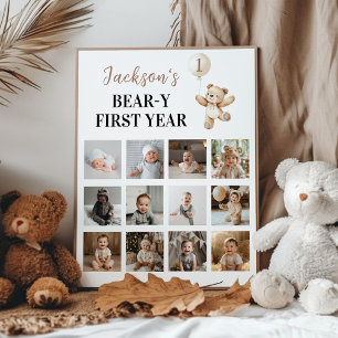 Teddy Bear Balloon初年度フォトマイルストーン ポスター