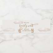 Teddy Bear Balloon Birthday ペットボトルラベル (シングルラベル)