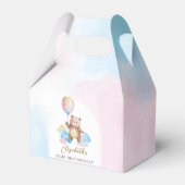 Teddy Bear Balloon Clouds Beary First Birthday フェイバーボックス (裏面サイド)