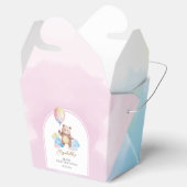 Teddy Bear Balloon Clouds Beary First Birthday フェイバーボックス (オープン)