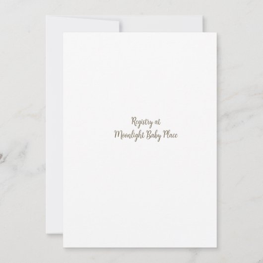 Teddy Bear Balloon Theme Baby Shower Invitation 招待状 (裏面)