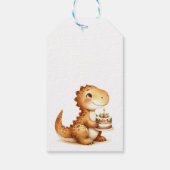 Teddy Bear Balloonsキッズフォト誕生日 ギフトタグ (裏面)