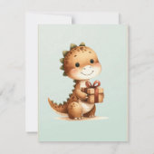 Teddy Bear Balloonsキッズフォト誕生日 招待状 (裏面)