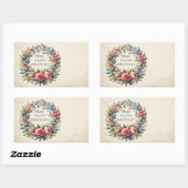 Teddy Bear Balloonsキッズフォト誕生日 長方形シール (シート)