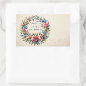 Teddy Bear Balloonsキッズフォト誕生日 長方形シール (バッグ)