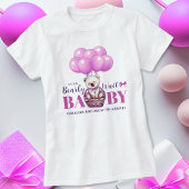 Teddy Bear Bearly There Pink Baby Shower Tシャツ