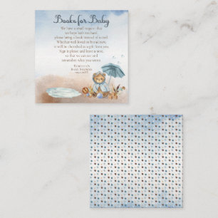 Teddy Bear Bearly Wait Boy Books for Baby Shower エンクロージャーカード