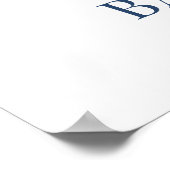 Teddy Bear Bearly Wait Welcome Baby Shower Poster ポスター (角)