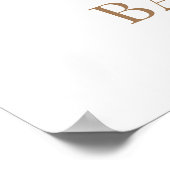 Teddy Bear Bearly Wait Welcome Baby Shower Poster ポスター (角)