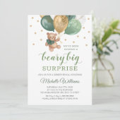 Teddy Bear Beary大きな驚きのジェンダーがInvitaを明らかにする 招待状 (スタンド正面)