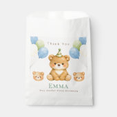 Teddy Bear Birthday Favor Bag フェイバーバッグ (正面)