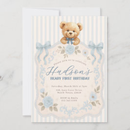 Teddy Bear Birthday Invitation 招待状
