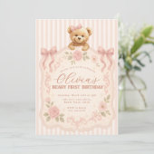 Teddy Bear Birthday Invitation  招待状 (スタンド正面)