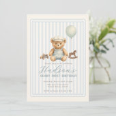 Teddy Bear Birthday Invitation 招待状 (スタンド正面)