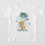 Teddy Bear birthday kids t-shirts Sister Tシャツ<br><div class="desc">祝Tシャツ、スペシャル、デザイン付き誕生日パーソナライズされた</div>