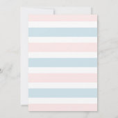 Teddy Bear BlueまたはPink Gender Reveal 招待状 (裏面)