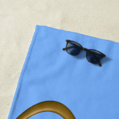 Teddy Bear Blue ビーチタオル (インサイチュ)