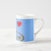 Teddy Bear Blue ボーンチャイナマグカップ (右)