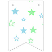 Teddy Bear Blue Baby Showerの少年 バンティングフラッグ (第2の旗)