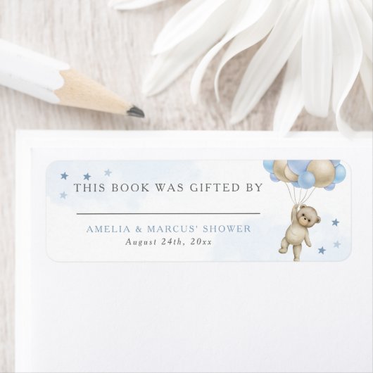 Teddy Bear Blue Book Gifted By ラベル (インサイチュ)