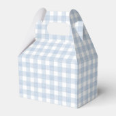 Teddy Bear Blue Gingham Favor Box フェイバーボックス (裏面サイド)