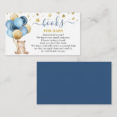 Teddy Bear Boyがブックカードを持ち込む エンクロージャーカード (正面/裏面)