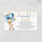 Teddy Bear Boyがブックカードを持ち込む エンクロージャーカード (正面)