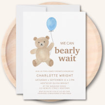Teddy Bear Boy Baby Shower