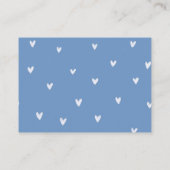 Teddy Bear Boy Baby Shower Bookリクエスト エンクロージャーカード (裏面)