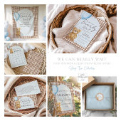 Teddy Bear Boy Baby Shower Gifts And Books Table ポスター