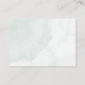 Teddy Bear Brown Sage Green Balloons Baby エンクロージャーカード (裏面)