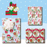 Teddy Bear Christmas 3コーディネート ラッピングペーパーシート<br><div class="desc">Teddy Bear Christmas 3コーディネート包装紙シート</div>