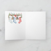 Teddy Bear Christmas Tree My 1st Christmas カード (内部)