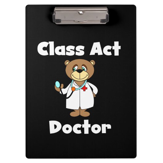Teddy Bear Class Act Doctor Clipboard クリップボード (正面)