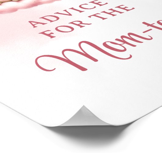 Teddy bear cloud 9歳のアドバイス ポスター (角)