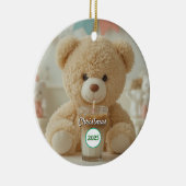 Teddy Bear Coffee 2025 Christmas セラミックオーナメント (右)