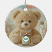 Teddy Bear Coffee 2025 Christmas セラミックオーナメント (裏面)