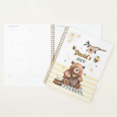 Teddy bear cute school planner with honey pot プランナー手帳 (ディスプレー)