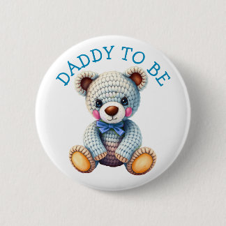 Teddy Bear  | Daddy to Be Baby Shower 缶バッジ