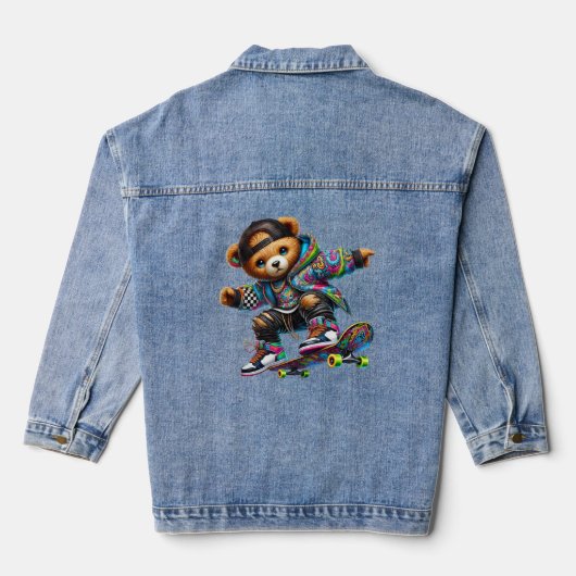 Teddy Bear Denim Jacket デニムジャケット (裏面)