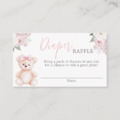 Teddy Bear Diaper Raffle Card エンクロージャーカード (正面)