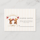 Teddy Bear Diaper Raffle Enclosure Card エンクロージャーカード (正面)