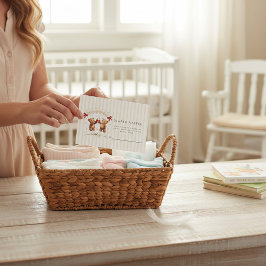 Teddy Bear Diaper Raffle Enclosure Card エンクロージャーカード